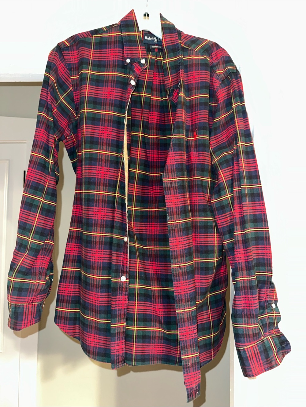 Ralph Lauren Red, Green & Yellow Plaid Shirt